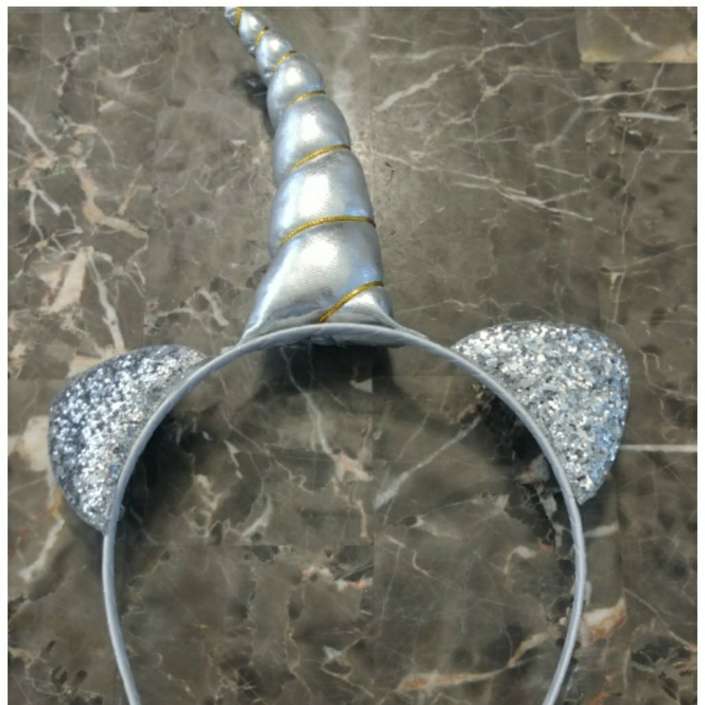 Silver Unicorn Headband